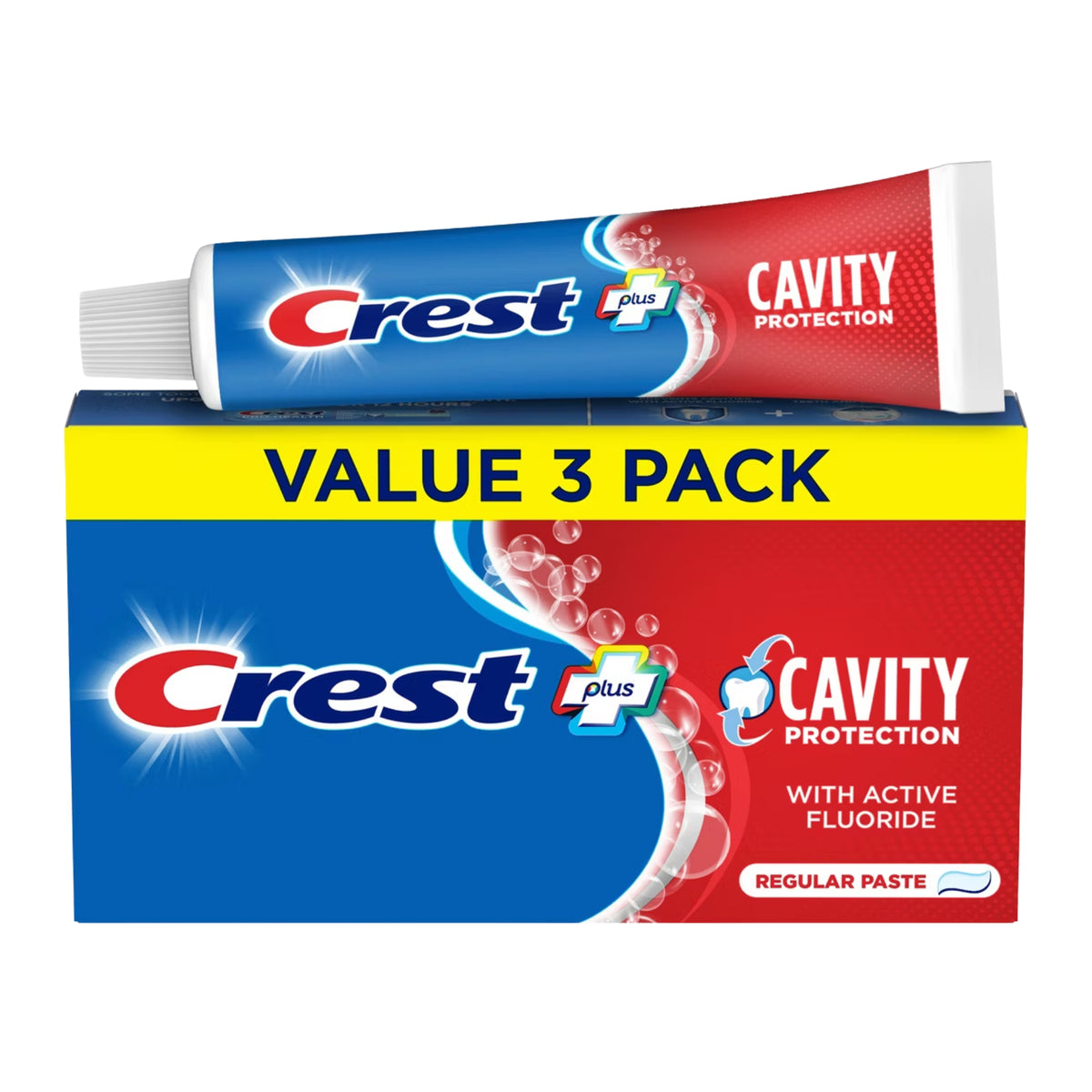 Crest Cavity Protection Regular Paste Zahnpasta 3 x 161g