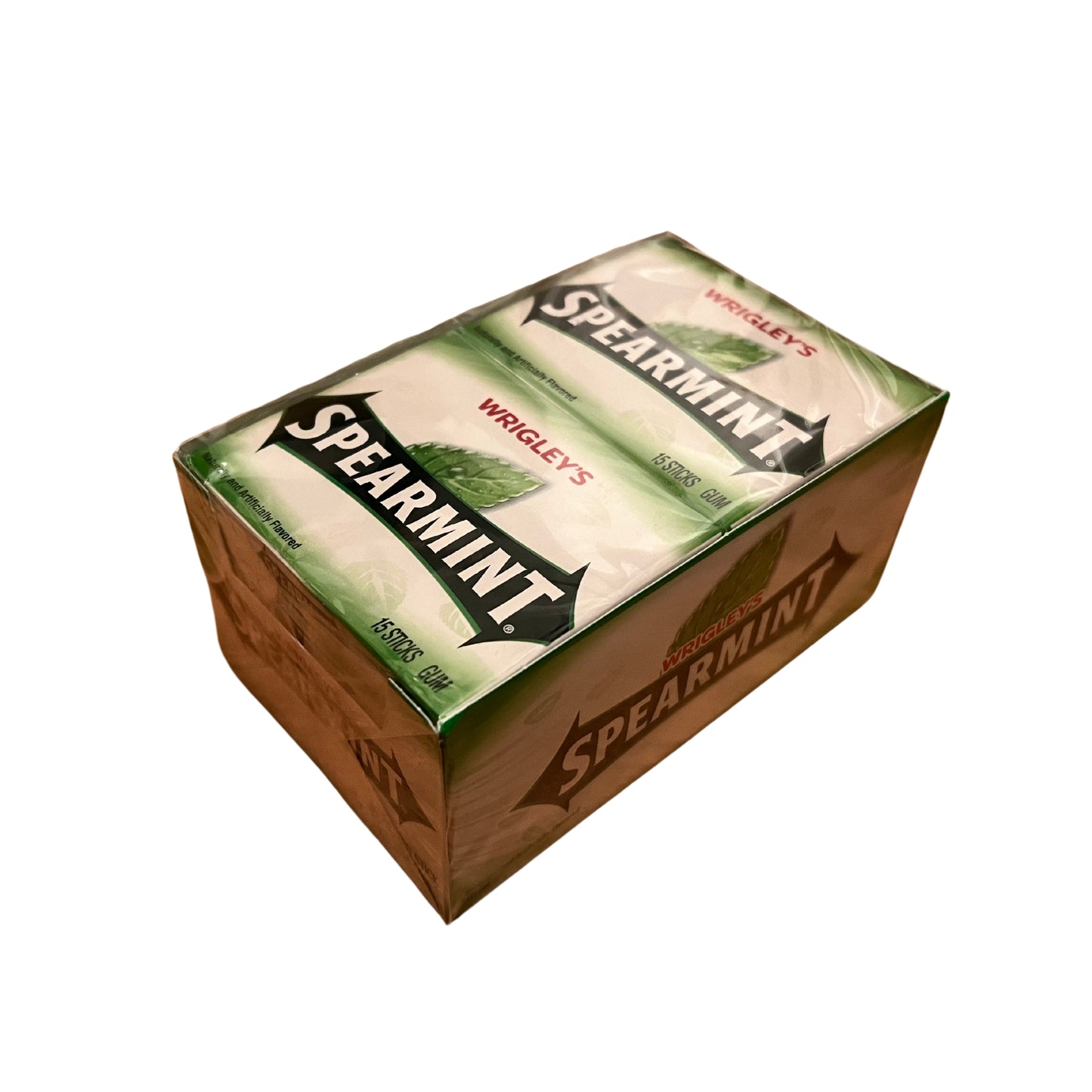 Wrigley's Spearmint Kaugummi, 10 Packungen (10 x 15 Streifen)