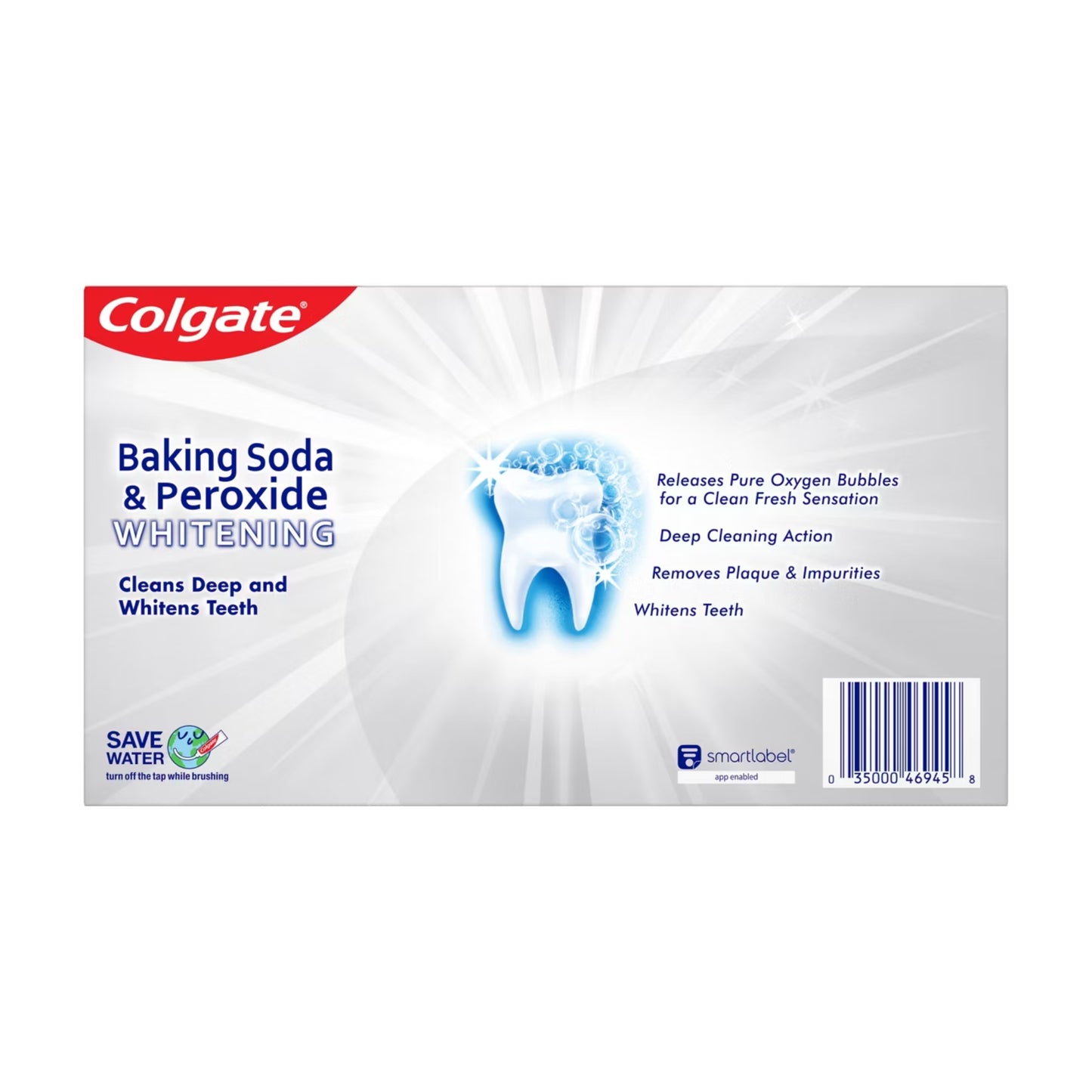 Colgate Baking Soda & Peroxide Whitening Brisk Mint Zahnpasta 3 x 170g
