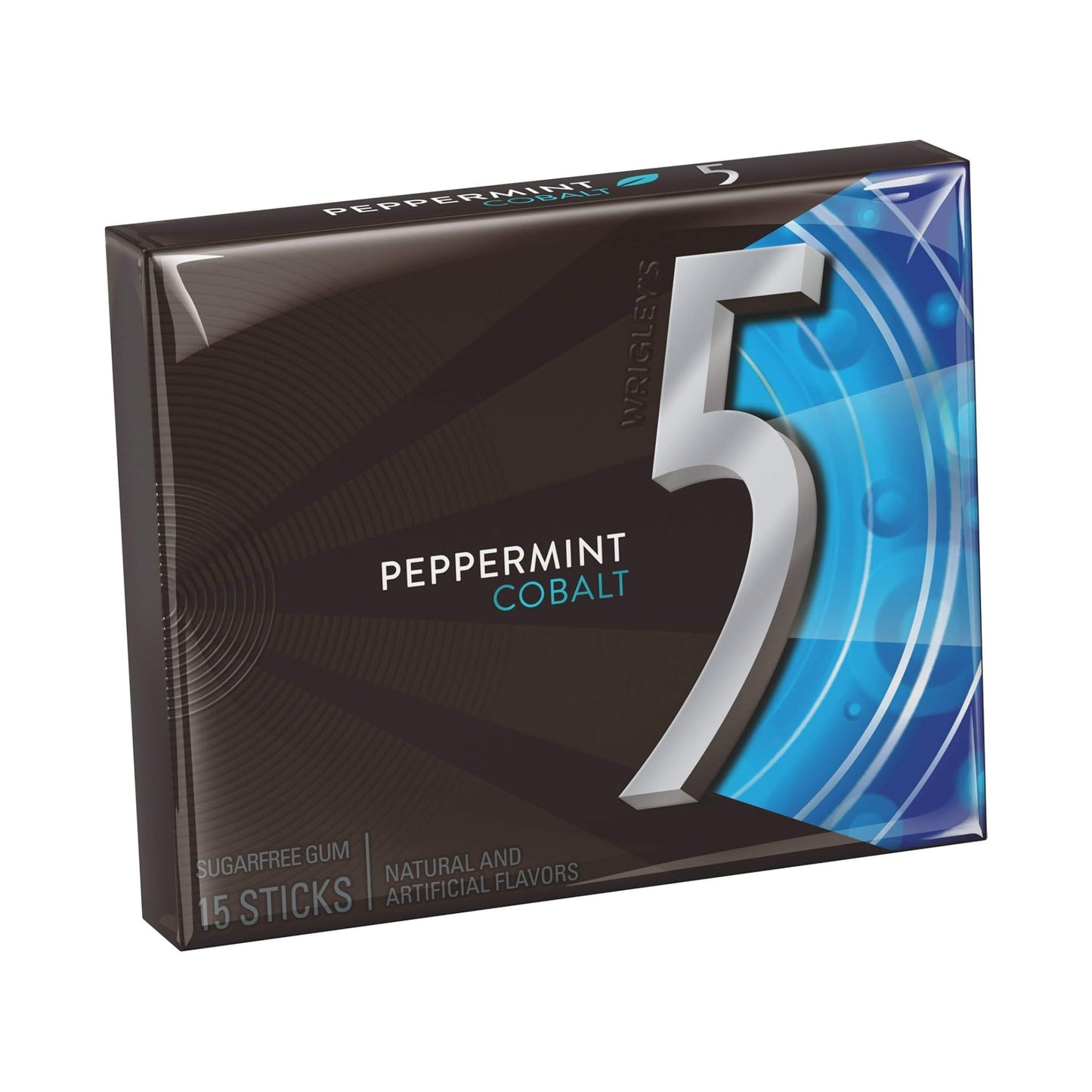 5 Gum Cobalt Peppermint Kaugummi, 10 Packungen (150 Streifen)