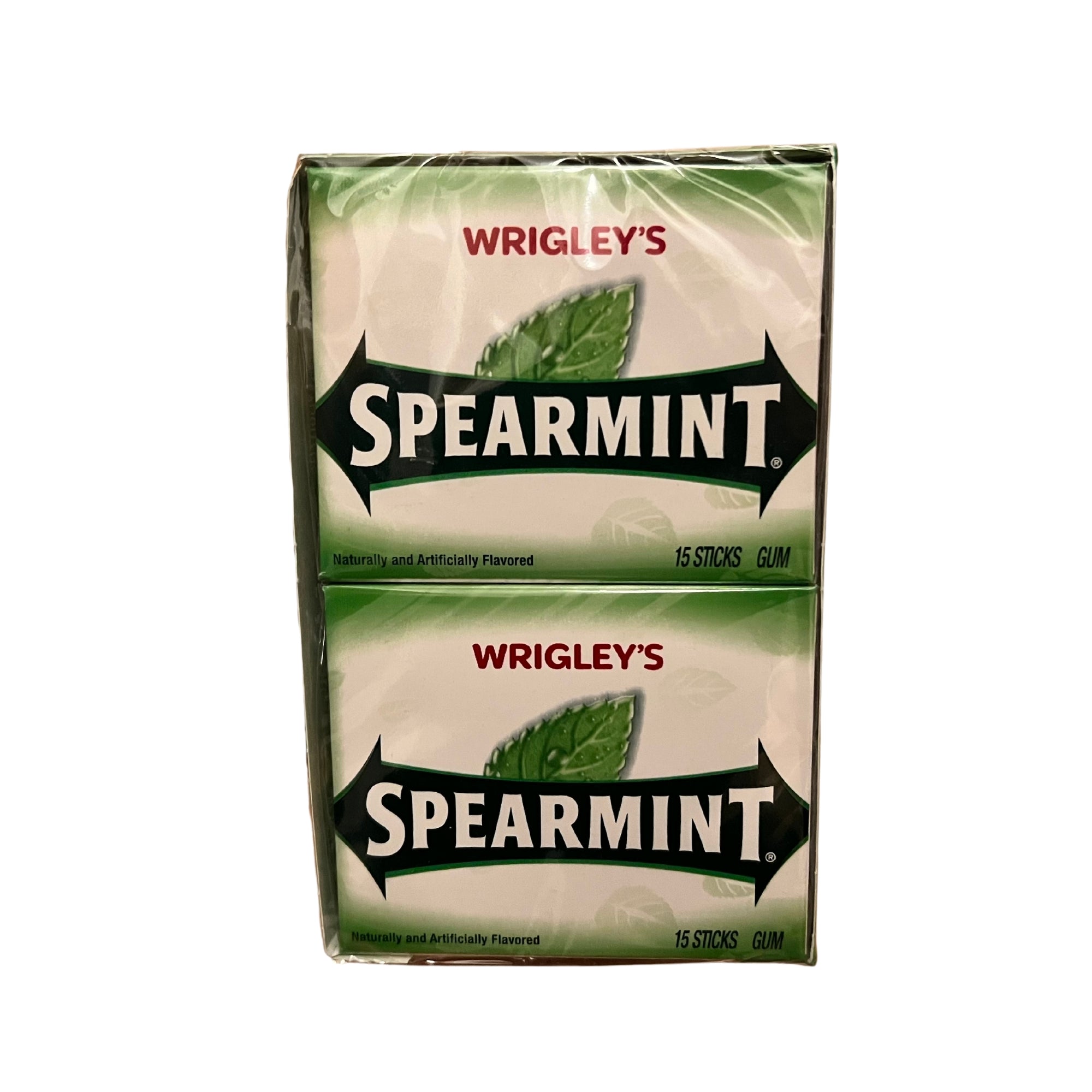 Wrigley's Spearmint Kaugummi, 10 Packungen (10 x 15 Streifen)