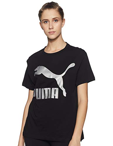 Puma Logo W Puma T-Shirt black/metal S Damen 577914 0001