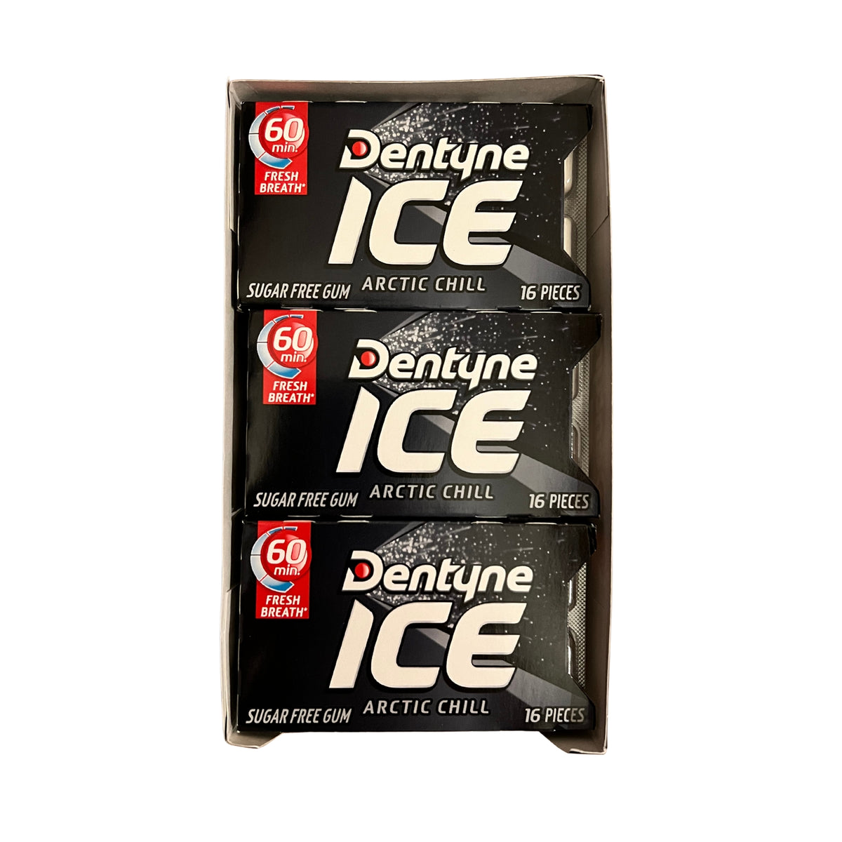 Dentyne Arctic Chill Kaugummi zuckerfrei, 9 Päckchen à 16 Stück (insgesamt 144 Stück)