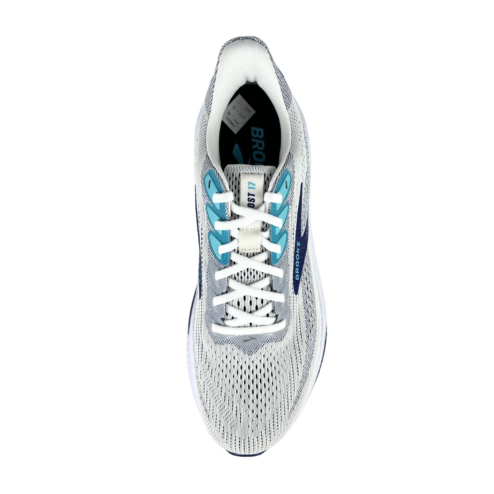 Brooks Ghost 17 Herren white/beacon blue/ipanema 1104421D135