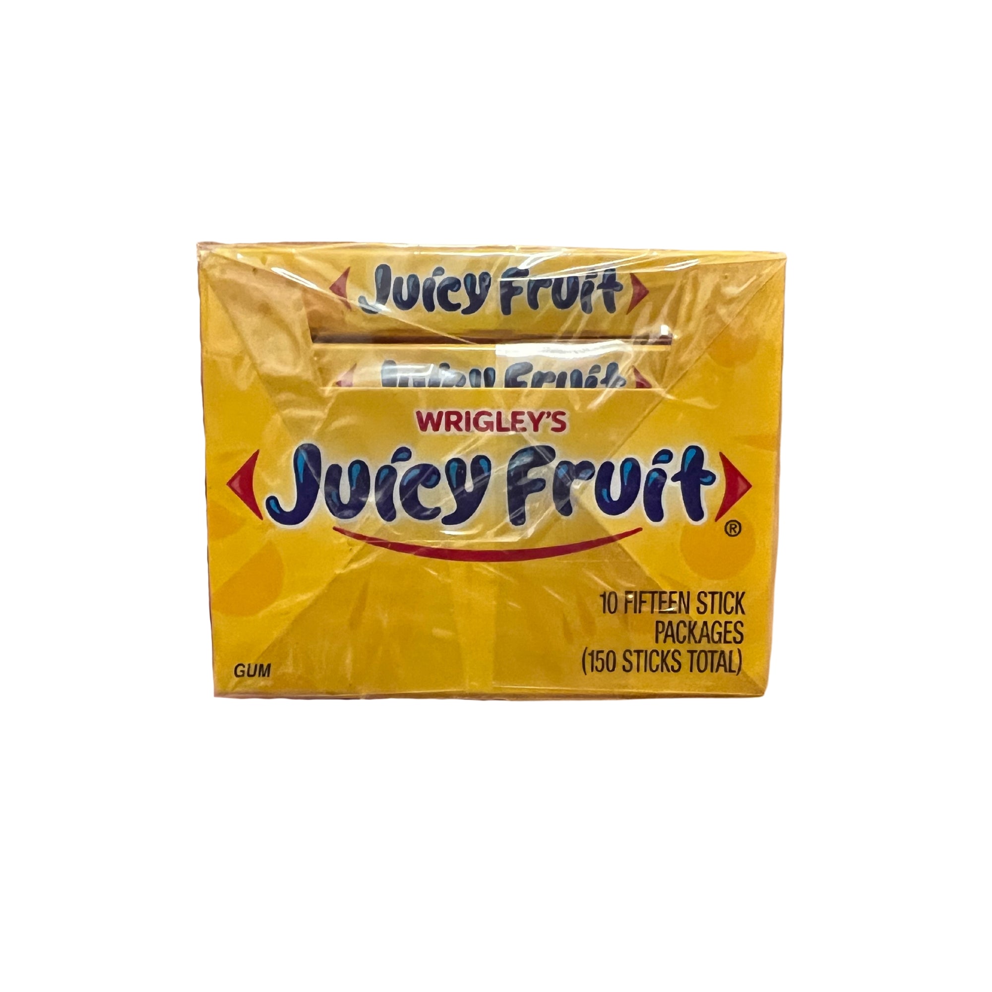 Wrigley's Juicy Fruit Kaugummi, 10 Packungen (10 x 15 Streifen)