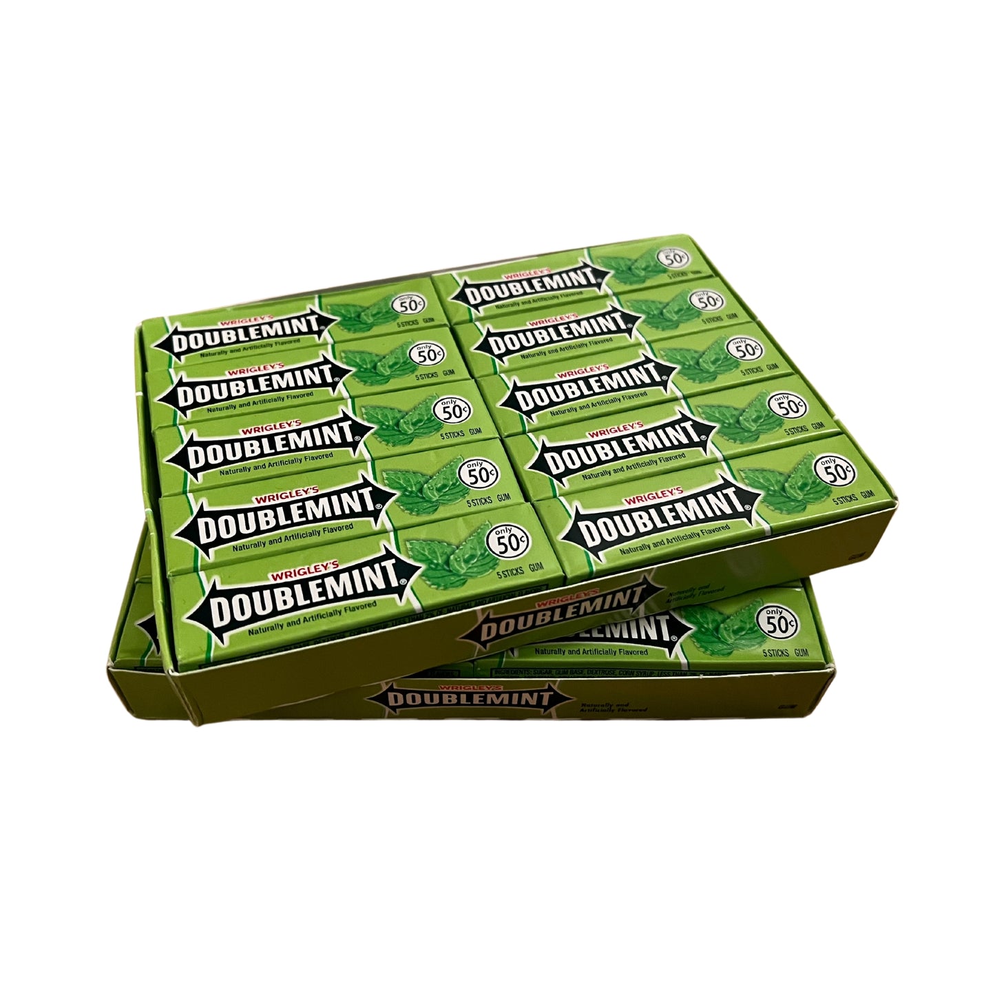 Wrigley's Doublemint Kaugummi, 40 Packungen (40 x 5 Streifen)