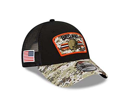 New Era NFL Cleveland Browns 9FORTY Trucker 2021 Salut To Service Cap 60181685