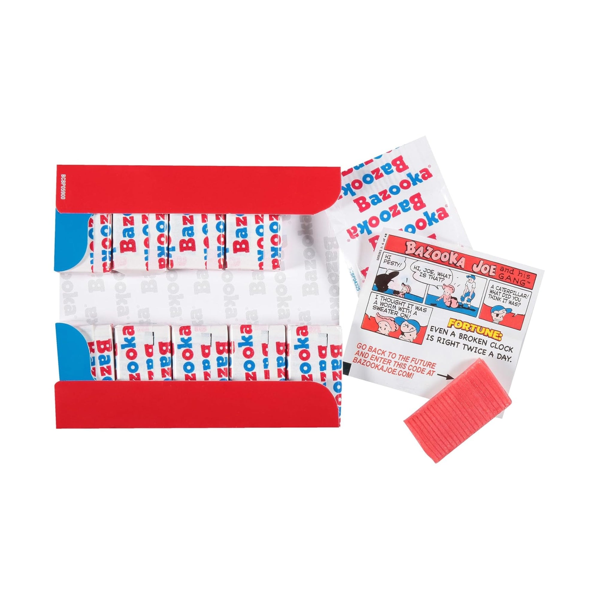 Bazooka Original Bubble Gum Throwback, 12 Päckchen à 10 Stück (insgesamt 120 Stück)