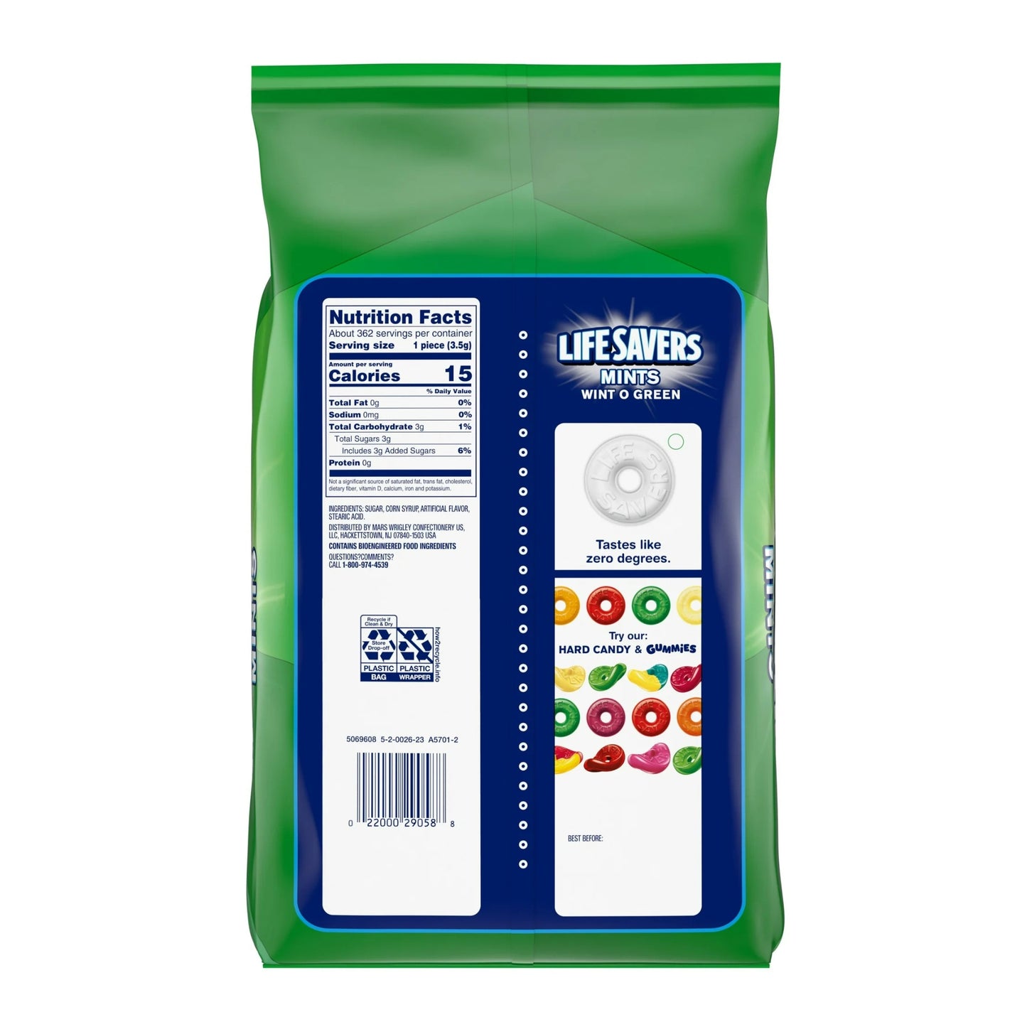 LIFE SAVERS Mints Wint O Green 1,27 kg (44.93 oz)