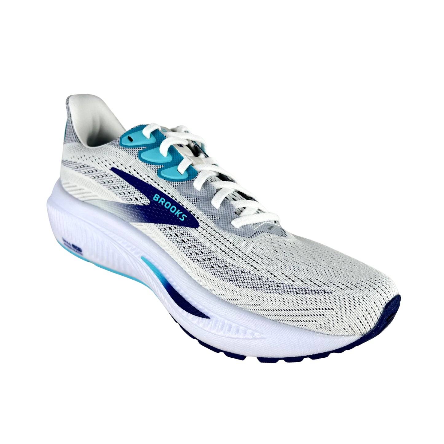 Brooks Ghost 17 Herren white/beacon blue/ipanema 1104421D135