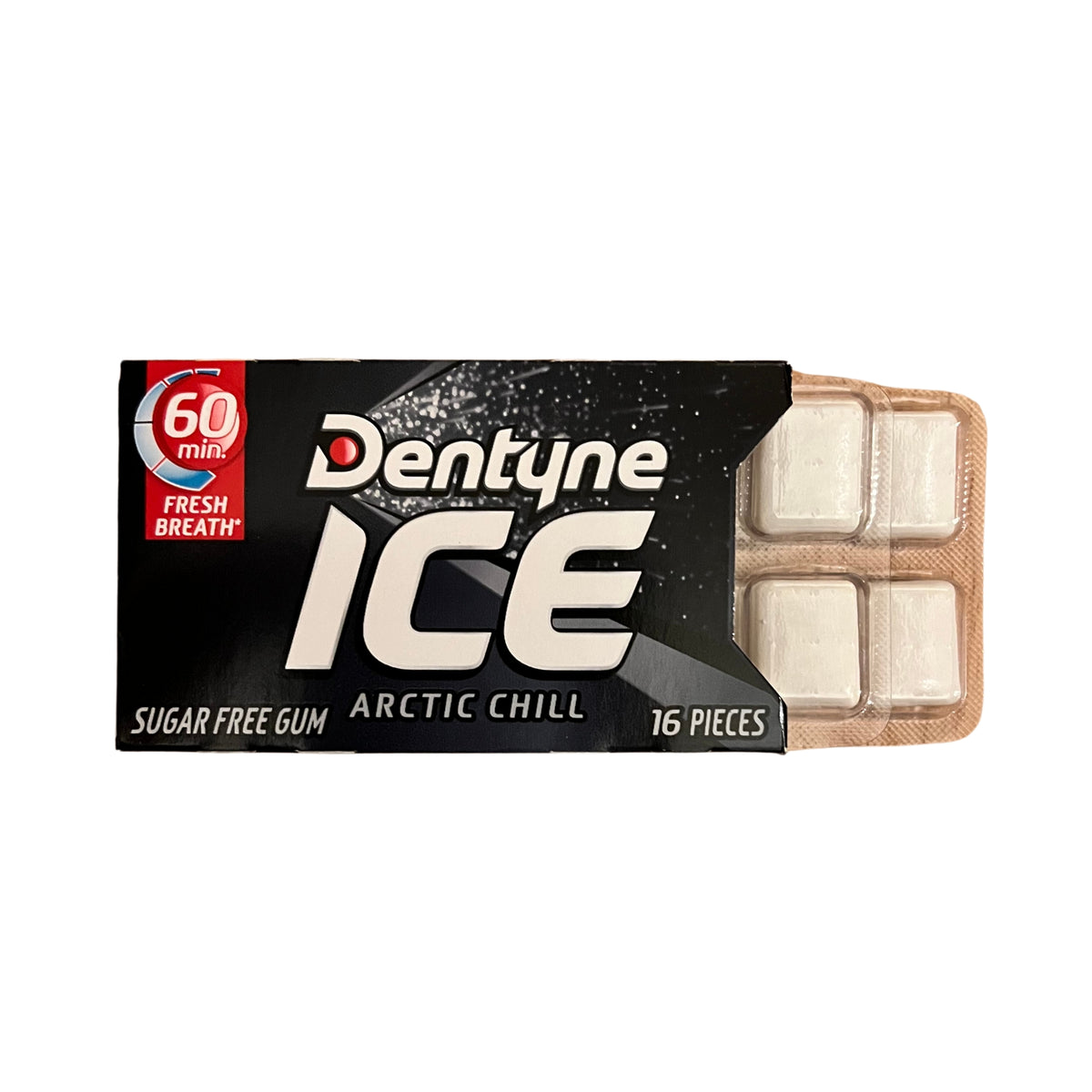Dentyne Arctic Chill Kaugummi zuckerfrei, 9 Päckchen à 16 Stück (insgesamt 144 Stück)