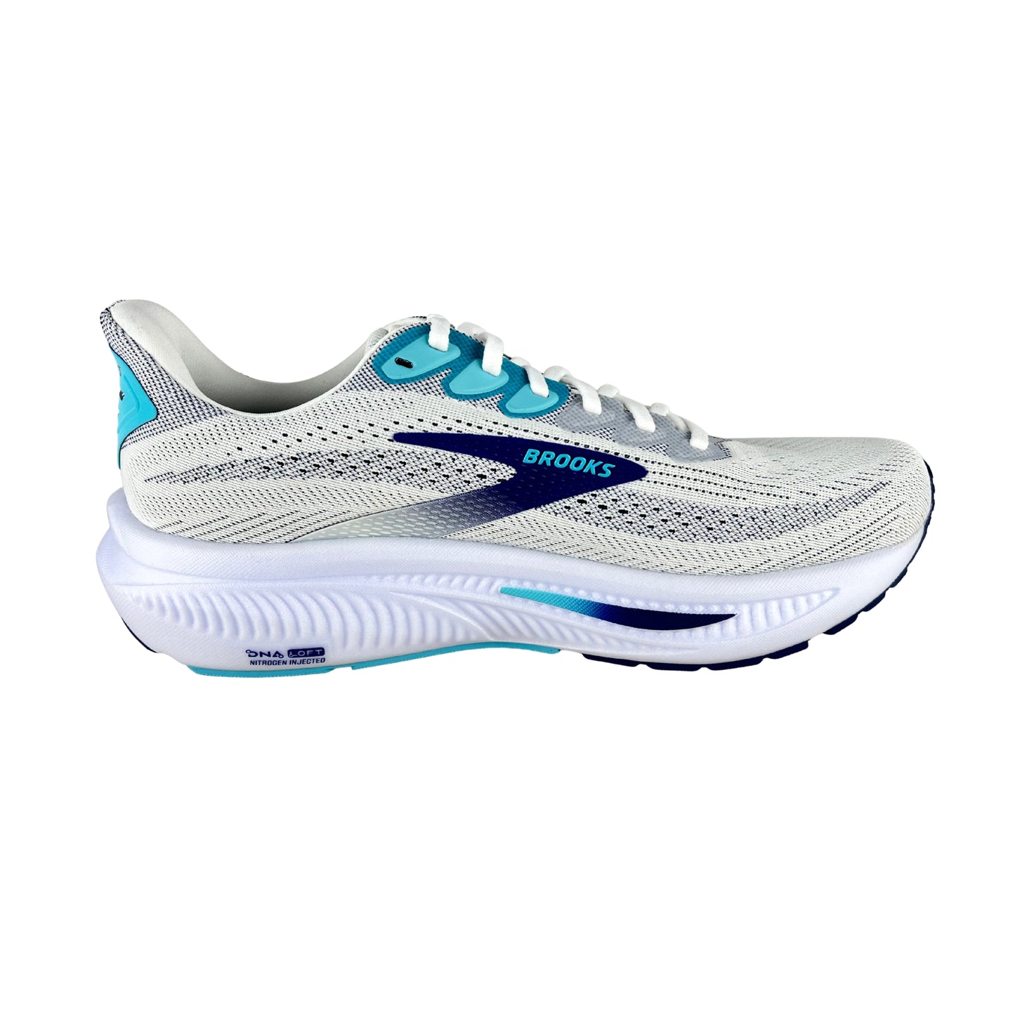 Brooks Ghost 17 Herren white/beacon blue/ipanema 1104421D135
