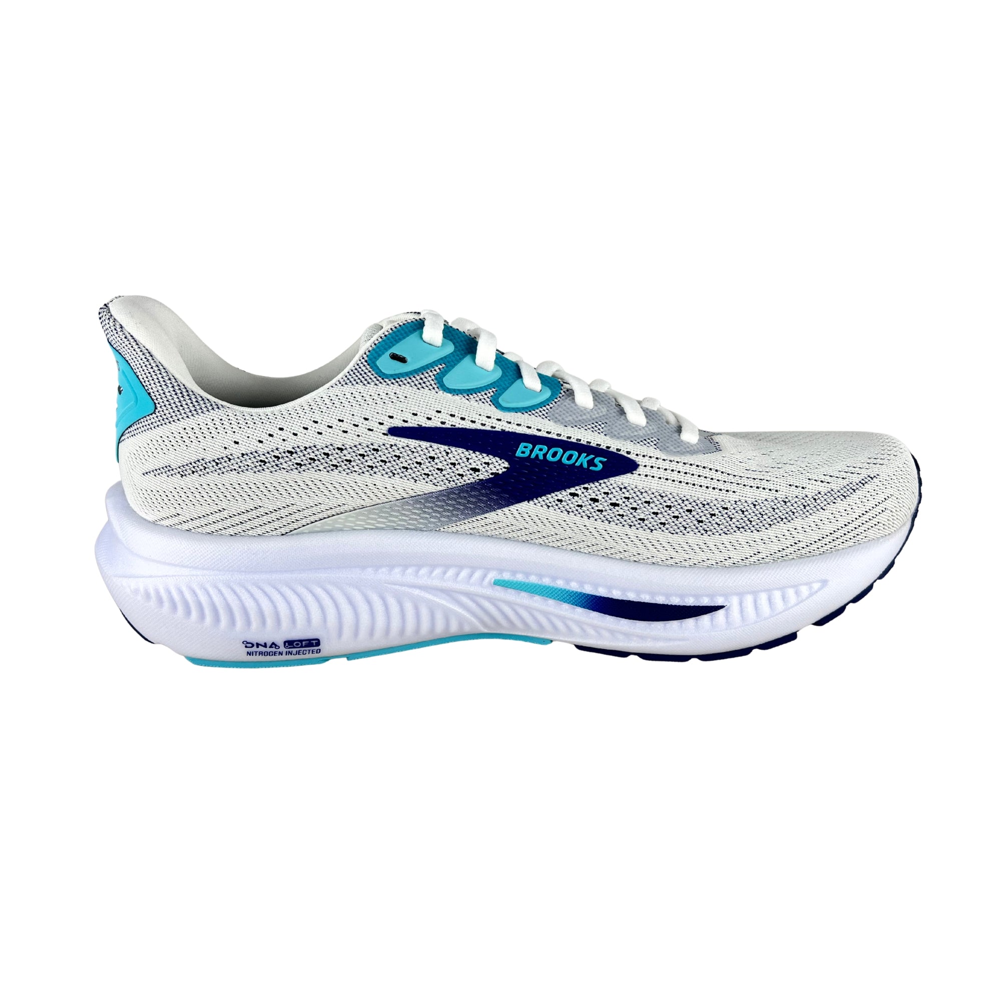 Brooks Ghost 17 Herren white/beacon blue/ipanema 1104421D135