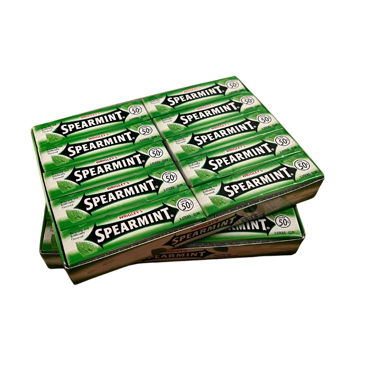 Wrigley's Spearmint Kaugummi, 40 Packungen (40 x 5 Streifen)