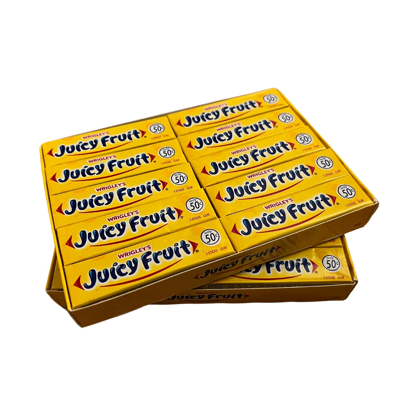 Wrigley's Juicy Fruit Kaugummi, 40 Packungen (40 x 5 Streifen)