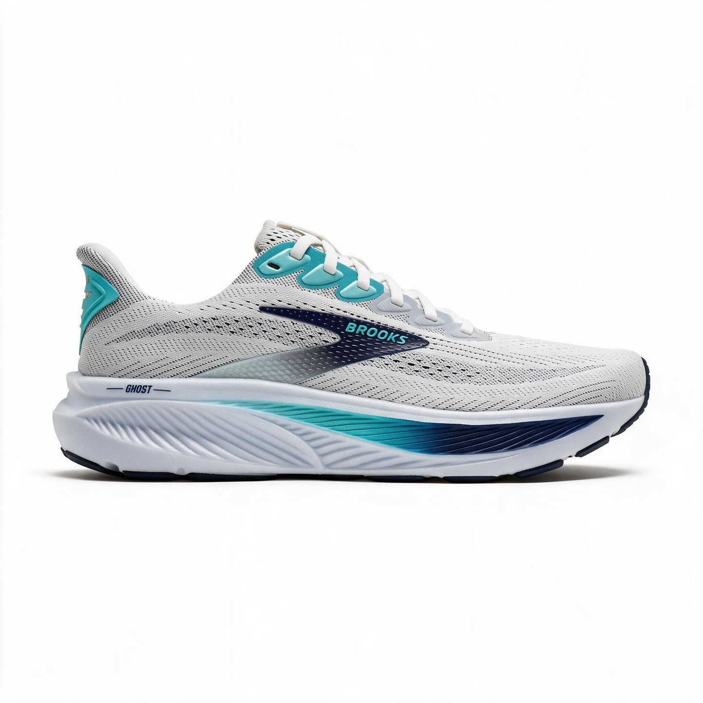 Brooks Ghost 17 Herren white/beacon blue/ipanema 110442
