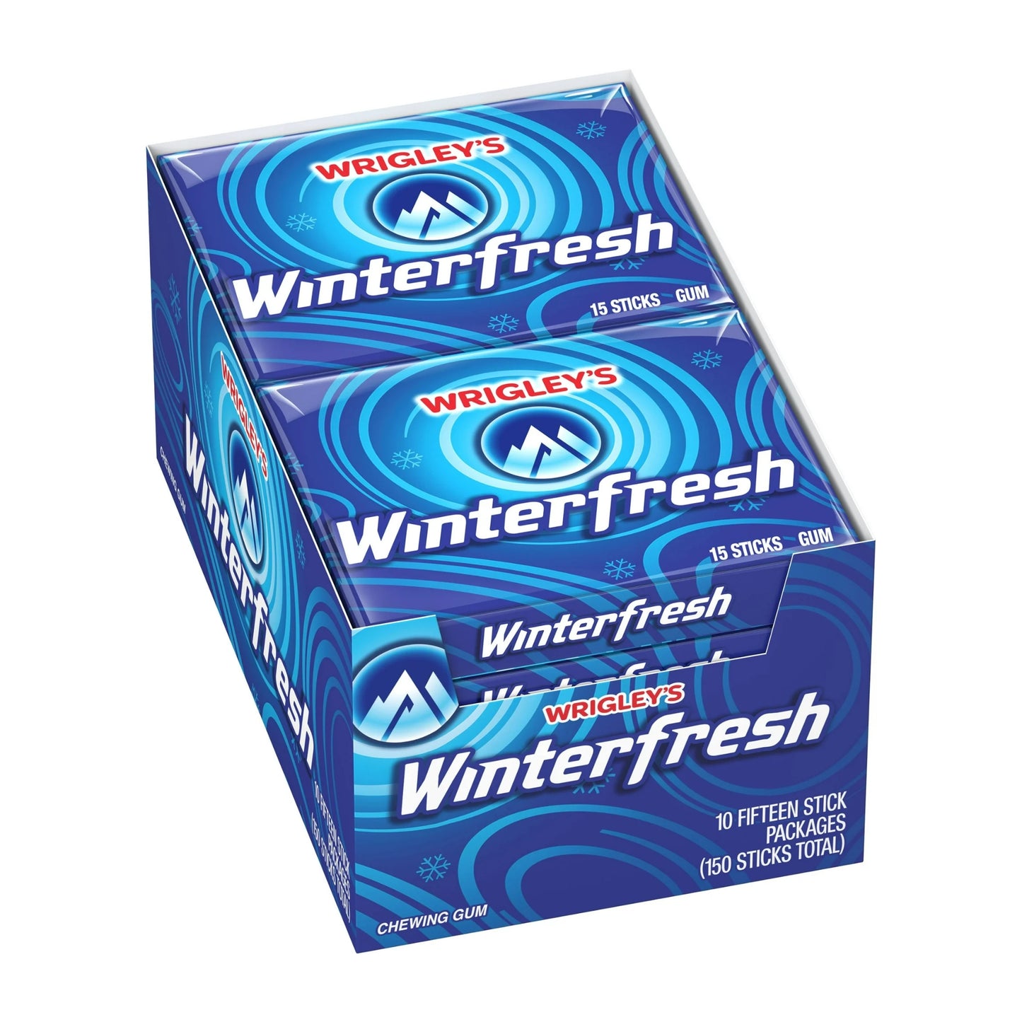 Wrigley's Winterfresh Kaugummi, 10 Päckchen (150 Stück)