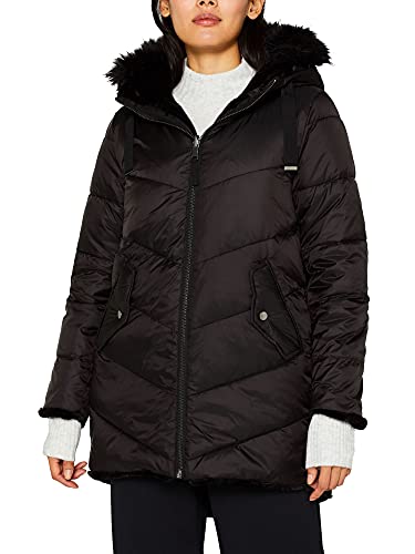 ESPRIT Women's 099Ee1G023 Parka, Black (Black 001)