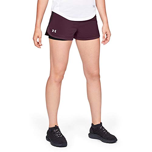 UNDER ARMOUR Speedpocket 2-in-1 Short  Shorts dark maroon Damen, 1319510-600