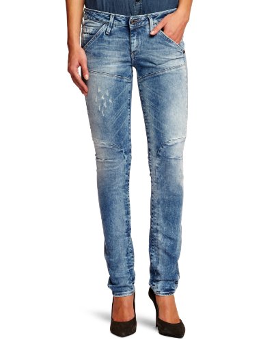 G-Star bik 5620 sl tap Damen Jeans Tapered Fit comfort topaz denim lt aged destroy 60650-4847-1243