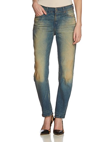 G-Star 3301 relxd tprd Damen Jeans Tapered Fit winn superstretch lt aged destroy 60653-5763-1243