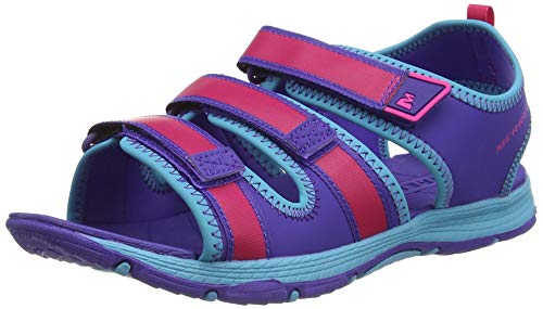 Merrell Unisex-Kinder Hydro Creek Knöchelriemchen Sandalen, Mehrfarbig (Purple/Multi), 38 EU