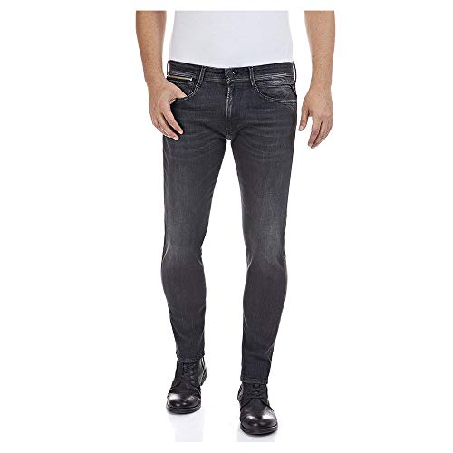 REPLAY Stretch-Jeans Anbass, Slim Fit Herren Grau - W29/L34