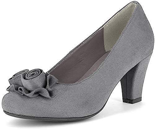 Andrea Conti Damen 1000762 Pumpe, dunkeltaupe, 37 EU