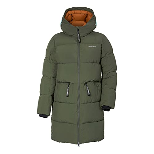 Didriksons W Nomi Parka Grün, Damen Anoraks, Deep Green